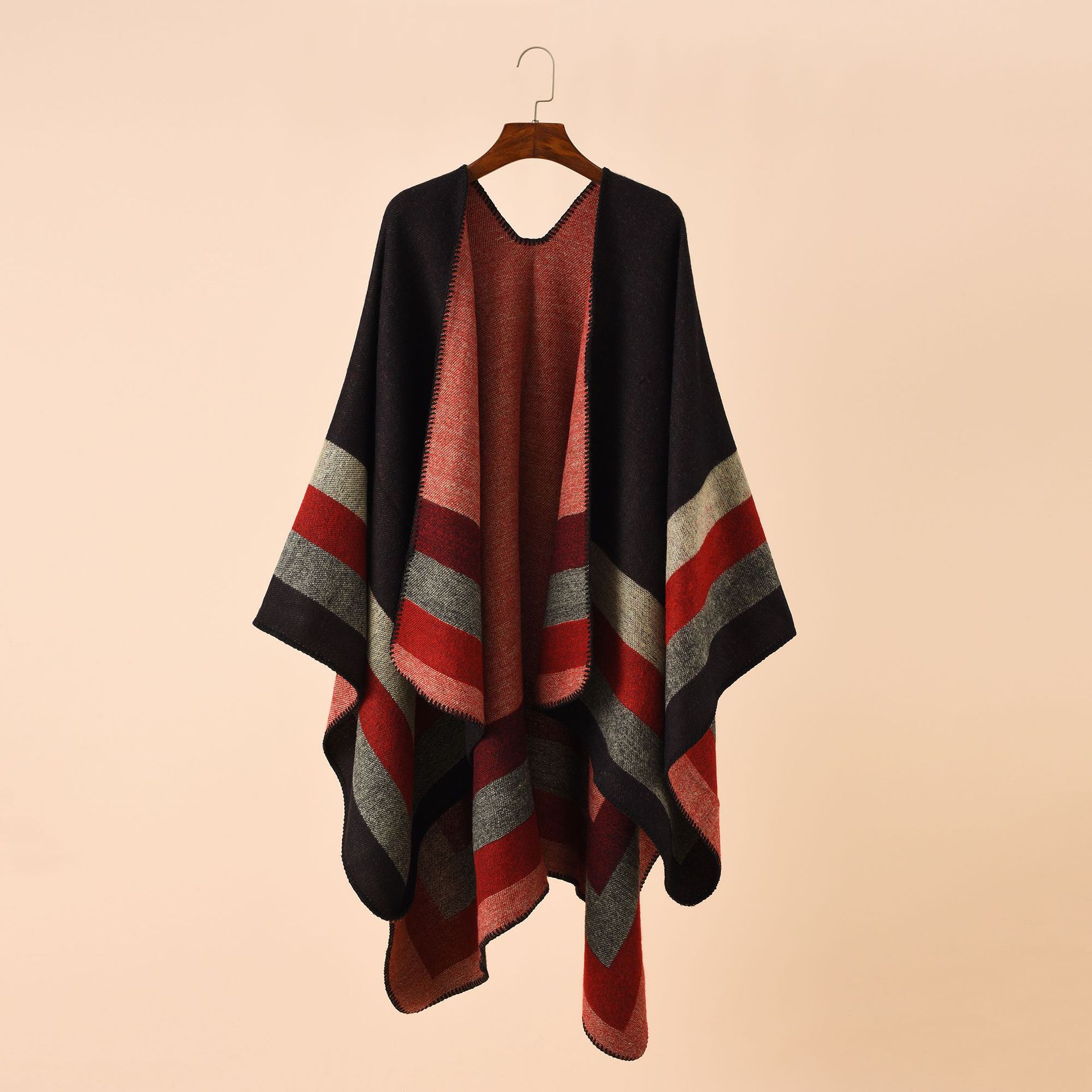 Shawl Wrap Winter - 2024 New Fashion Winter Warm Plaid