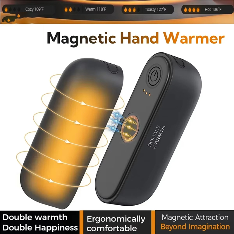 Hand Warmer Electric - 2-in-1 Magnetic Rechargeable Hand Warmers Electric
