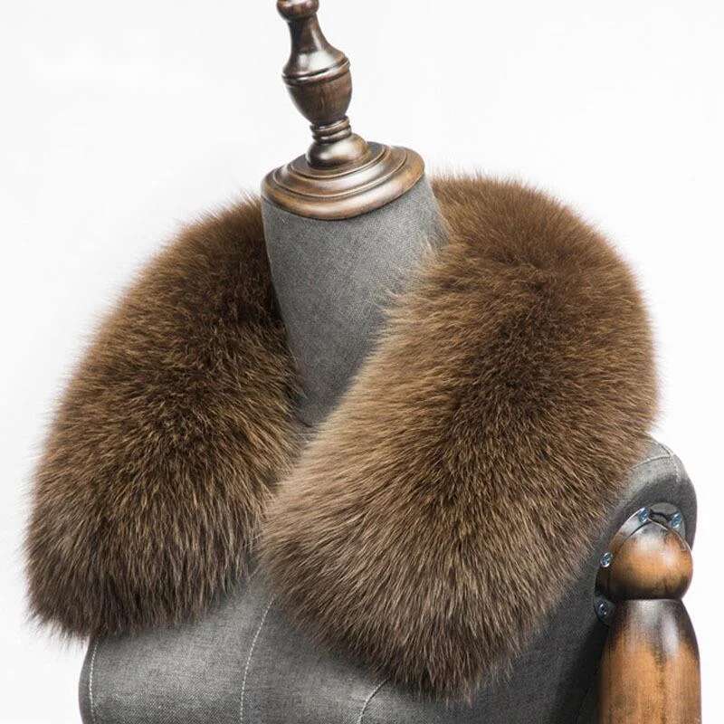 Shawl Wrap Winter - Winter Natural Fox Fur Scarf Square