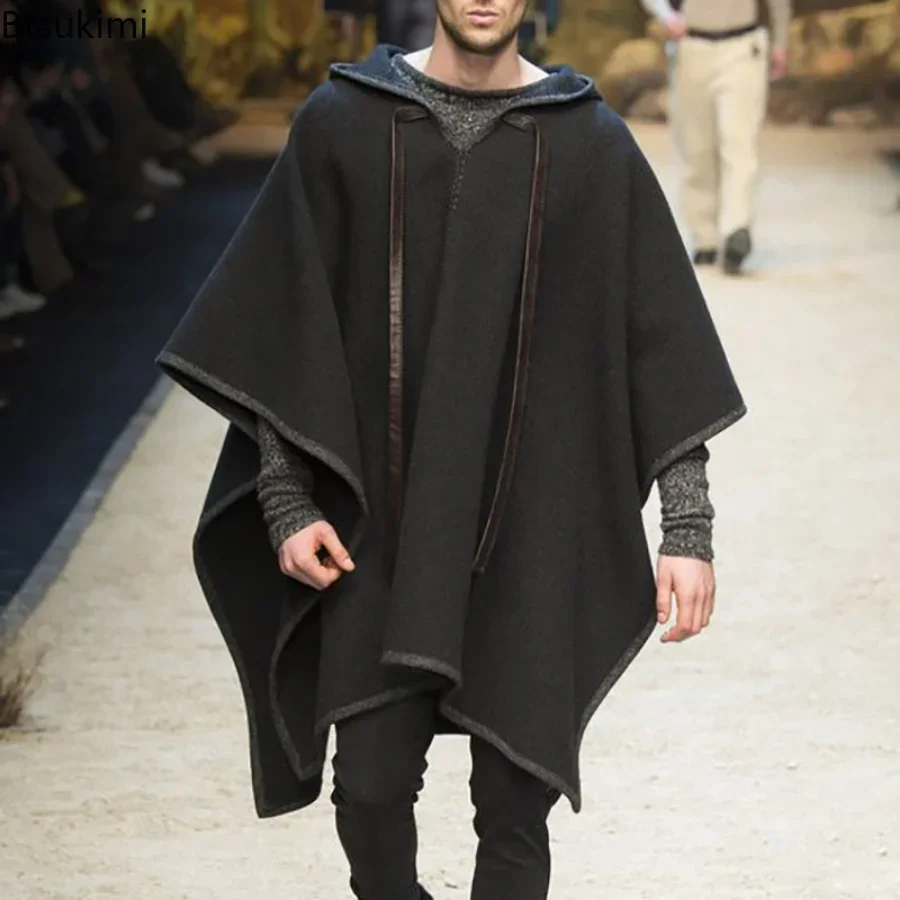 Wool Scarf Men - New 2025 Men's Autumn Winter Shawl