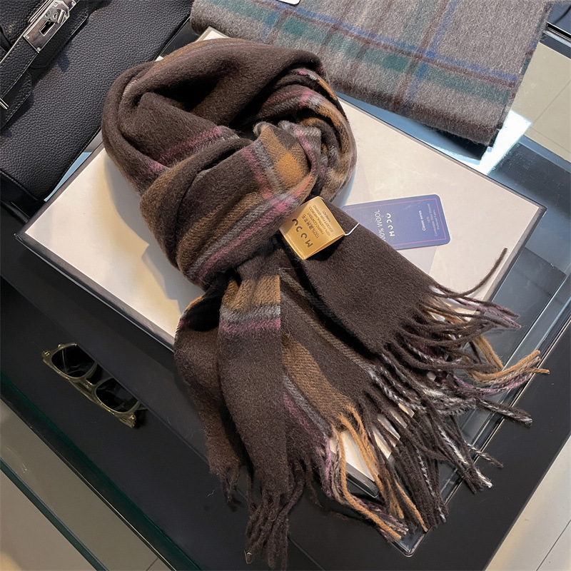 Wool Scarf Men - High Quality Pure 100% Wool Men