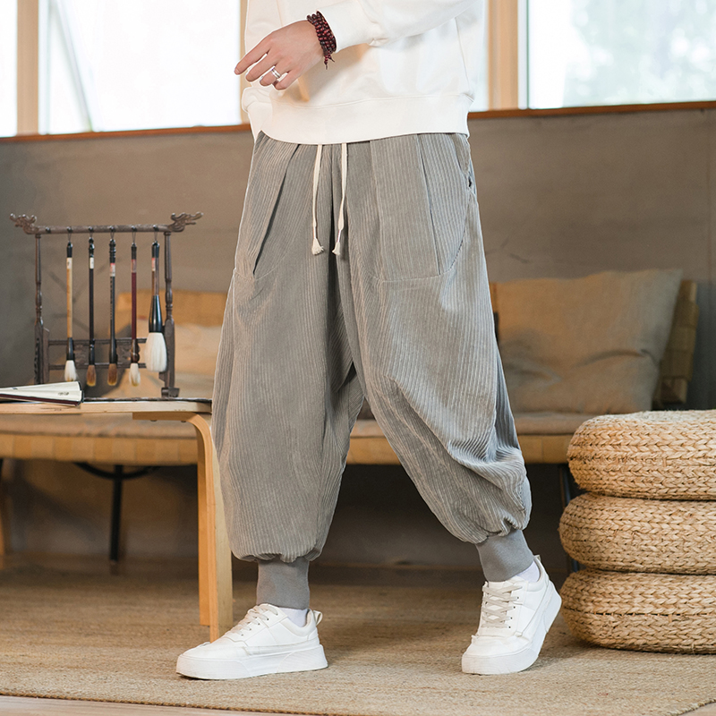 Corduroy Pant Warm - 2023 Men Winter Solid Color Corduroy