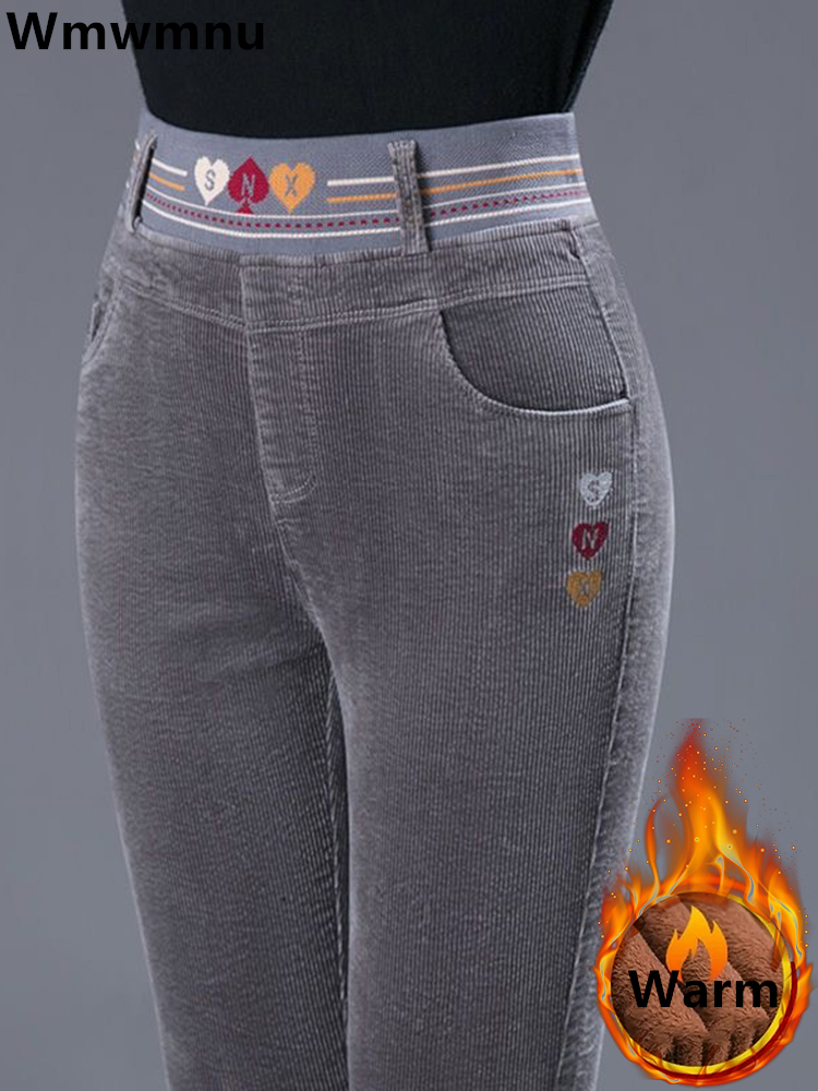 Corduroy Pant Warm - Winter Thicken Plush Lined Pencil Pants