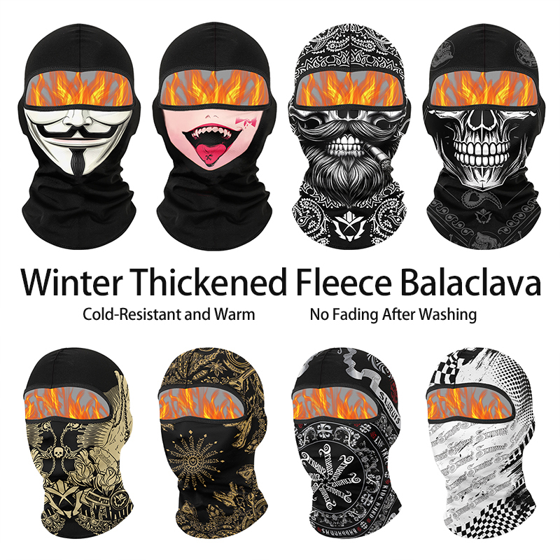 Balaclava Ski Mask - Winter Warm Plus Velvet Balaclava Motorcycle