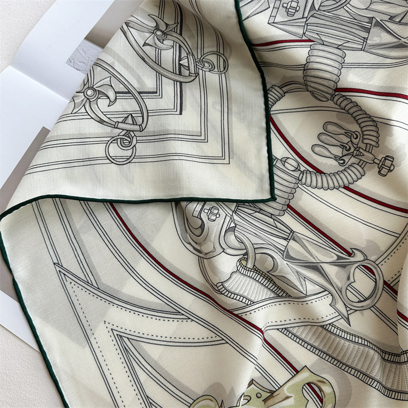 40% Silk 60% Wool Scarf 135x13 - Shawl Wrap Winter ulasan dan harga