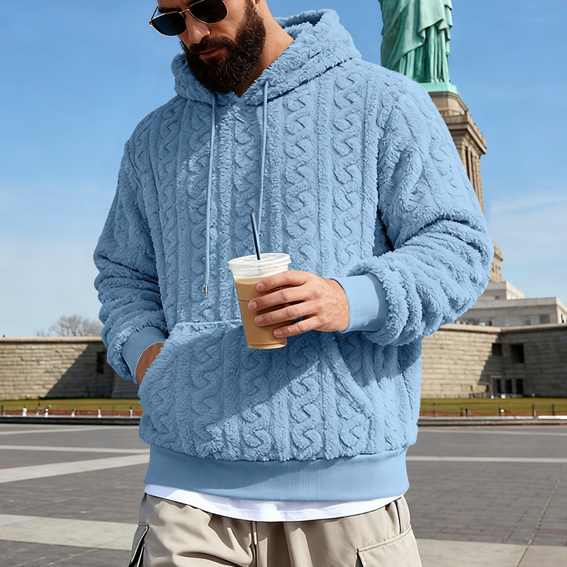 Men's Fleece Hoodie Winter War - Sherpa Hoodie Fleece ulasan dan harga
