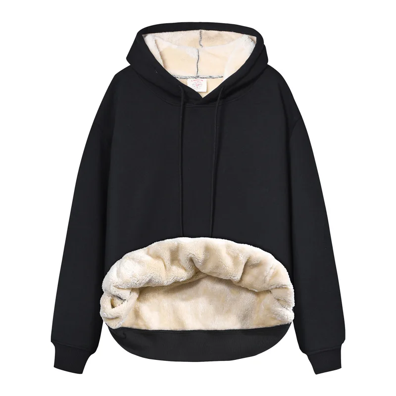 High Quality Gray Thicken Flee - Sherpa Hoodie Fleece ulasan dan harga