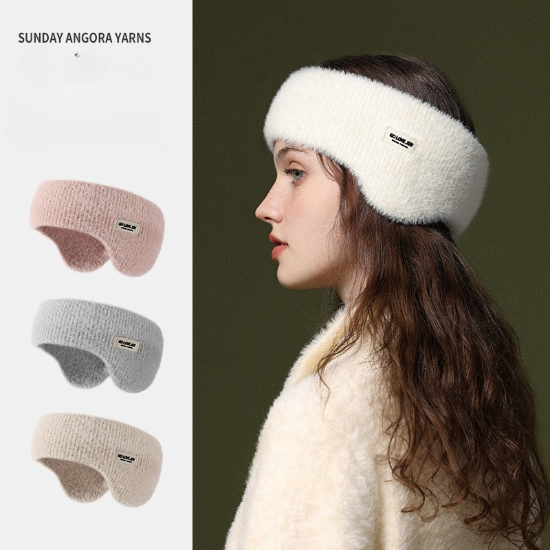 Winter New Knitted Ear Muffs f - Winter Headband Fleece ulasan dan harga
