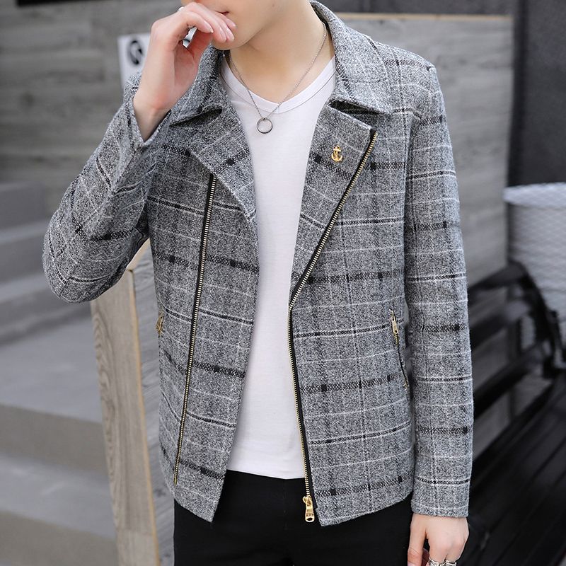 Men's Short Wool Blend Peacoat - Wool Coat Peacoat ulasan dan harga