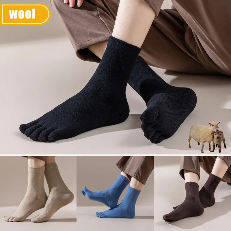 Mans Wool Five Finger Socks Sh - Thermal Sock Wool ulasan dan harga