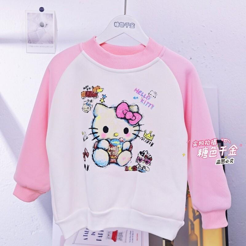 Sanrio Hello Kitty Girls Fleec - Sherpa Hoodie Fleece ulasan dan harga