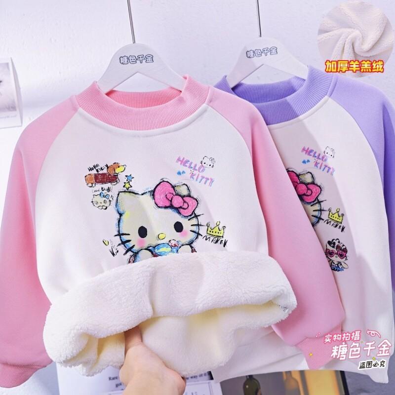 Sanrio Hello Kitty Girls Fleec - Sherpa Hoodie Fleece ulasan dan harga