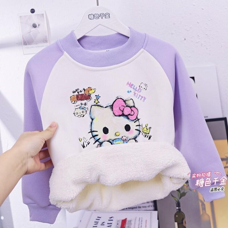 Sanrio Hello Kitty Girls Fleec - Sherpa Hoodie Fleece ulasan dan harga