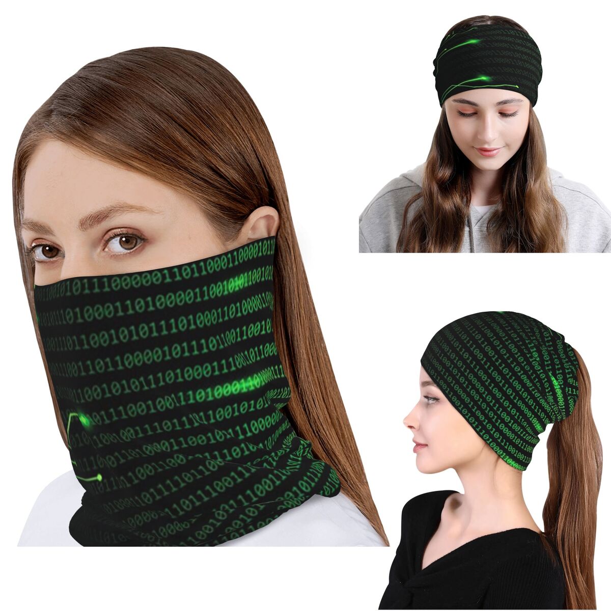 Binary Code Inside Throw Blank - Knit Beanie Hat Warm ulasan dan harga