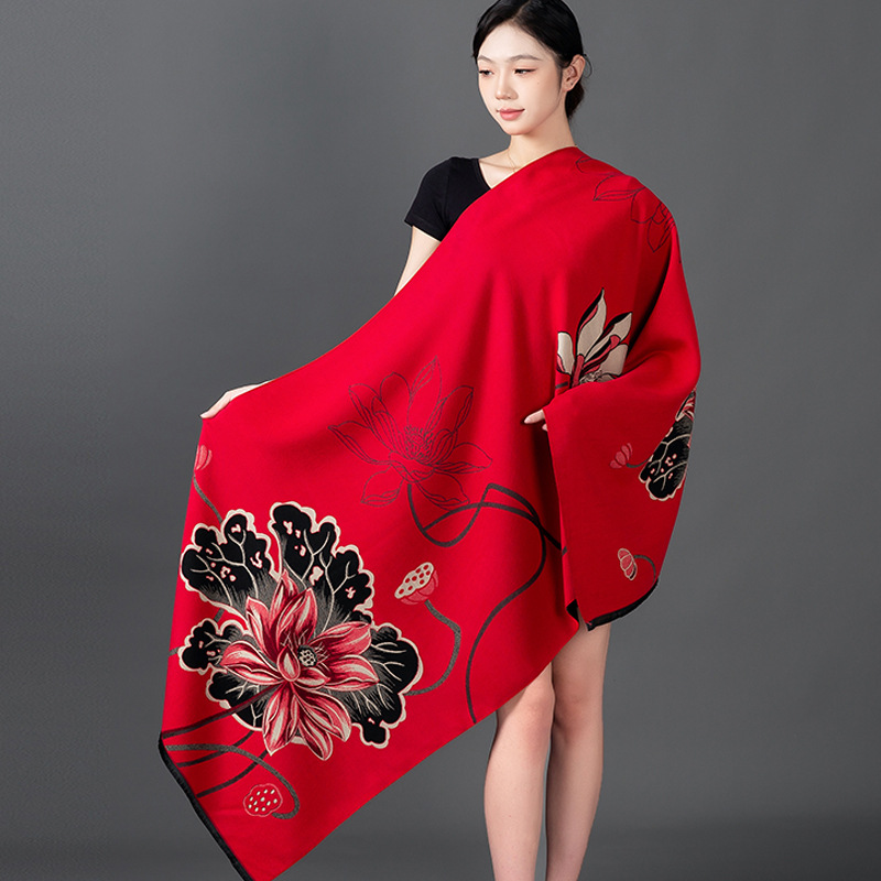 Women Winter Shawl Cashmere Sc - Shawl Wrap Winter ulasan dan harga