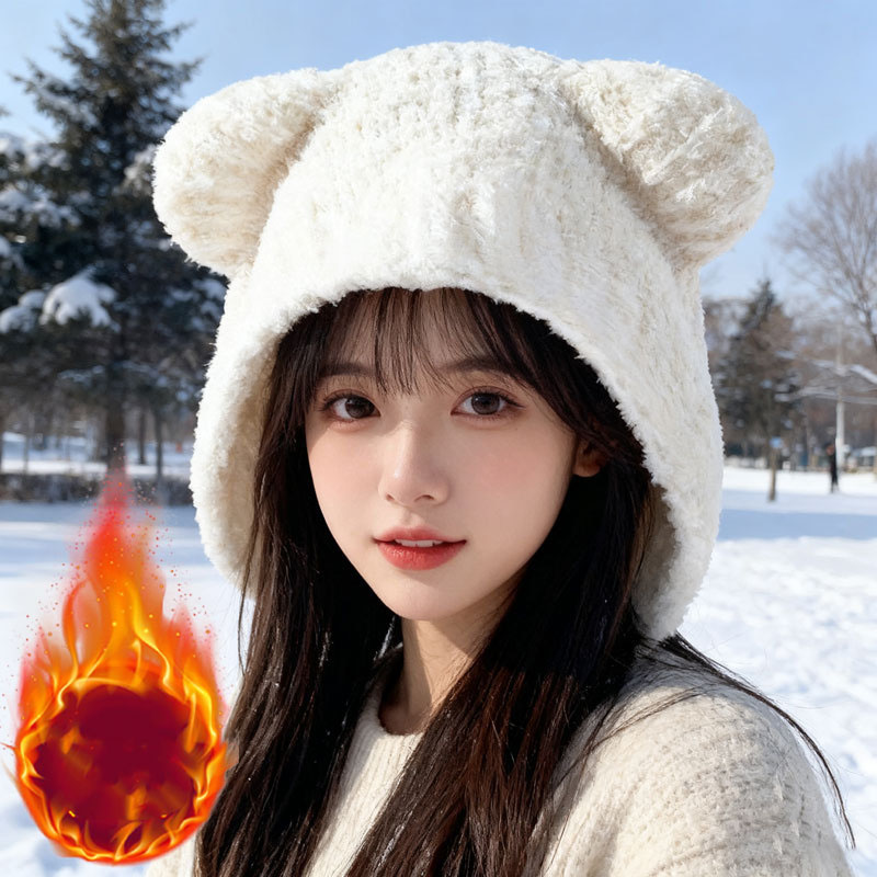 Autumn Winter Women Knit Hat C - Knit Beanie Hat Warm ulasan dan harga