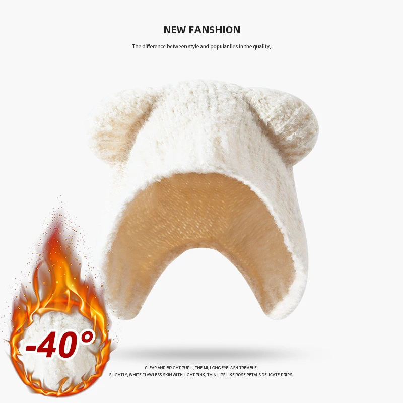 Autumn Winter Women Knit Hat C - Knit Beanie Hat Warm ulasan dan harga