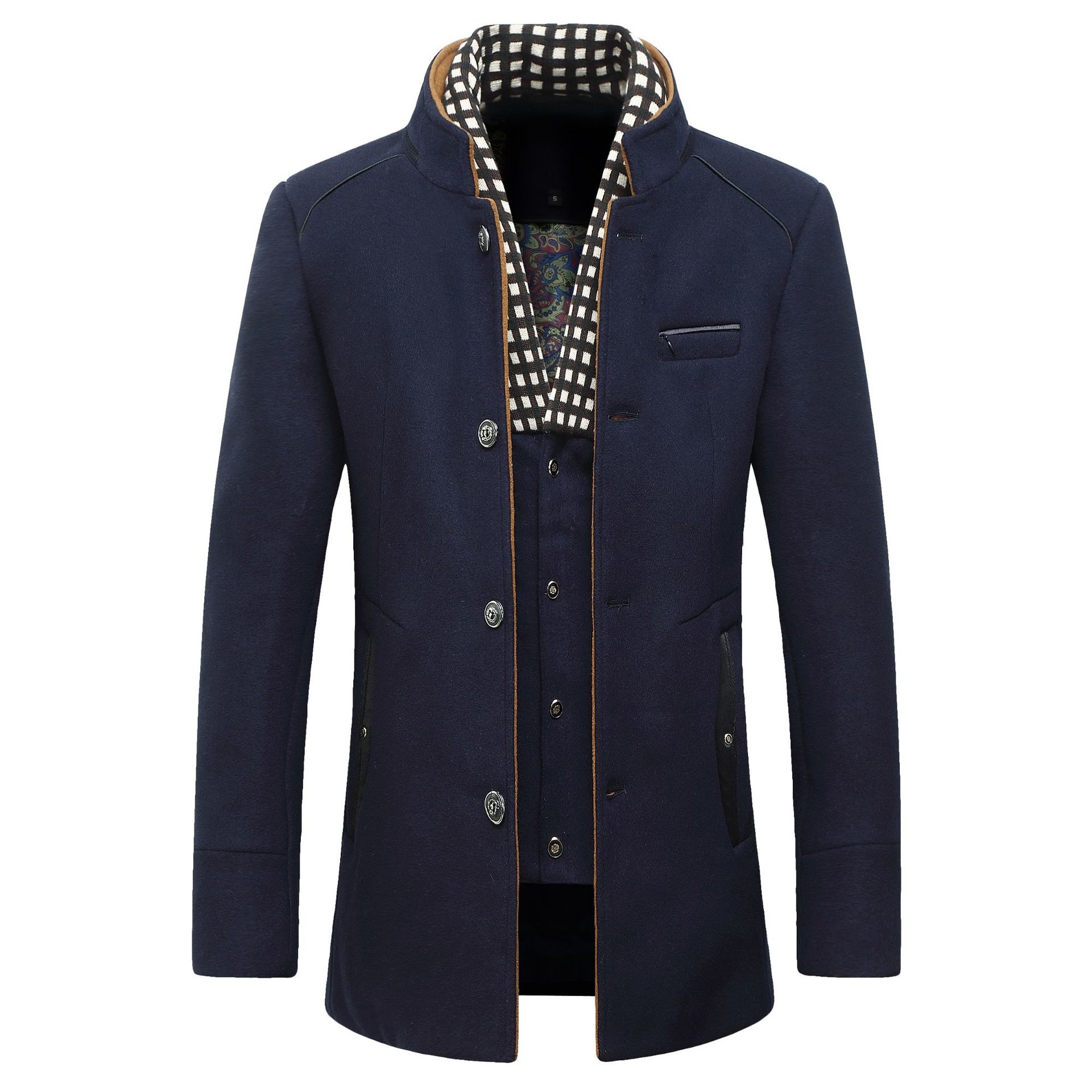 Fashion Men's Wool jacket Clas - Wool Coat Peacoat ulasan dan harga