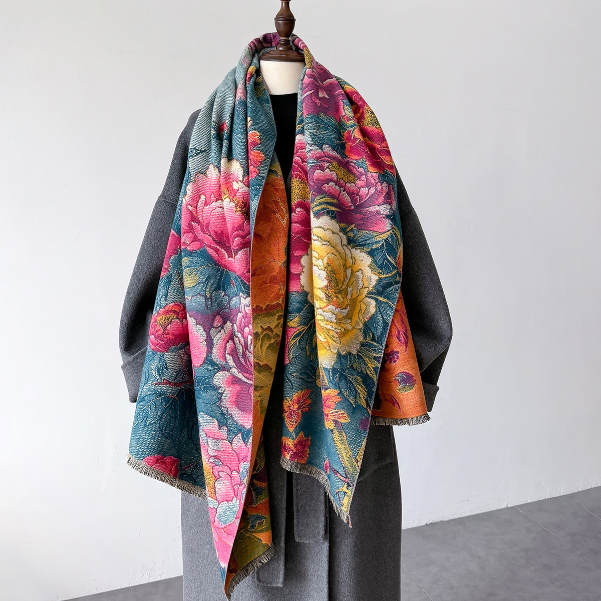 Warm Cashmere Scarf Women Shaw - Cashmere Pashmina Wrap ulasan dan harga