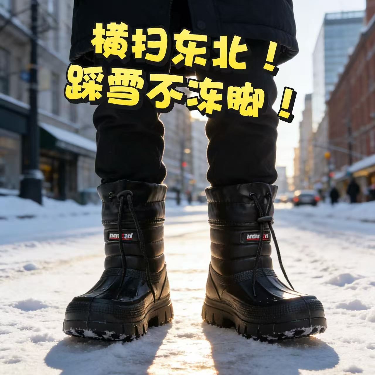 Snow boots men's new velvet wa - Waterproof Winter Boot ulasan dan harga