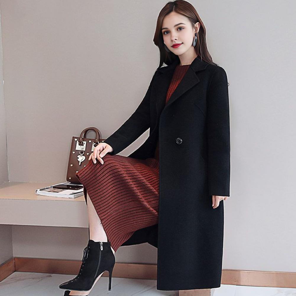 Women Wool Coat Women's Wool P - Wool Coat Peacoat ulasan dan harga