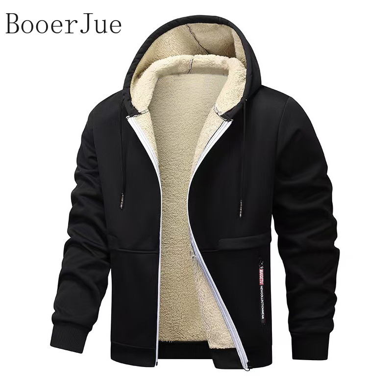 Thick Sherpa Lined Hooded Zipp - Sherpa Hoodie Fleece ulasan dan harga