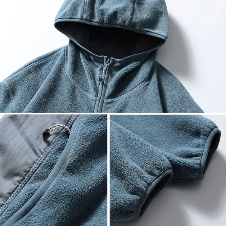 Mens Hoodie Autumn Winter Cott - Sherpa Hoodie Fleece ulasan dan harga