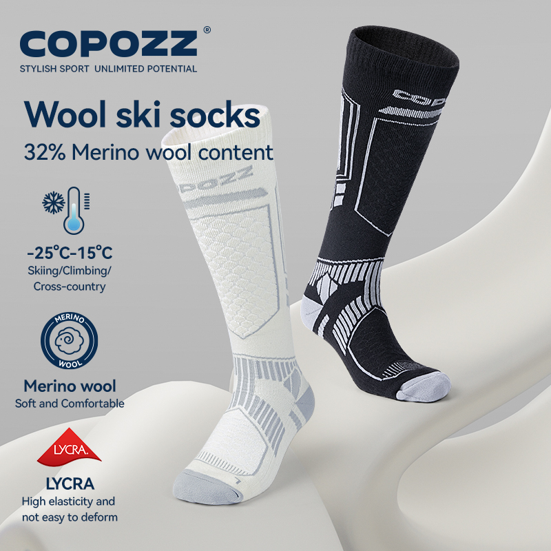 COPOZZ New Winter Ski Socks Me - Thermal Sock Wool ulasan dan harga