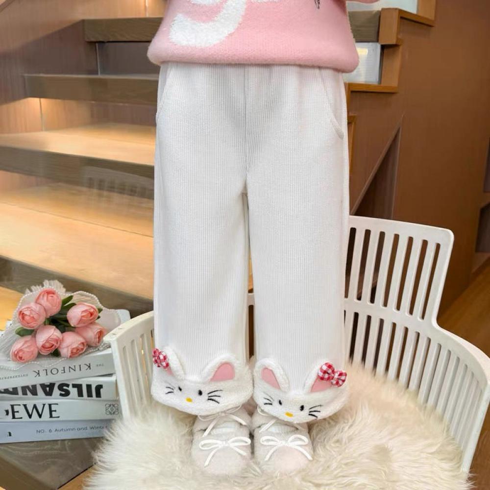 Kawaii Hello Kitty Girls Ins P - Corduroy Pant Warm ulasan dan harga