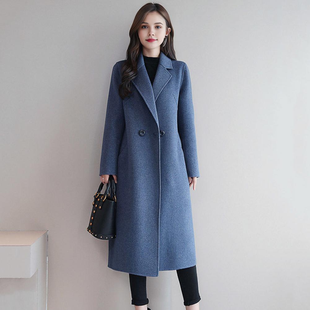 2025 Elegant Women Woolen Coat - Wool Coat Peacoat ulasan dan harga