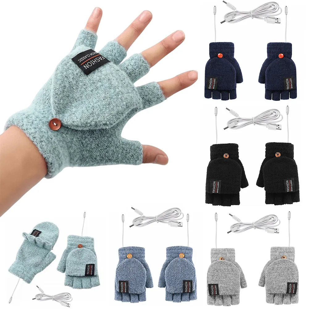 USB Electric Heated Gloves Win - Touch Screen Gloves ulasan dan harga