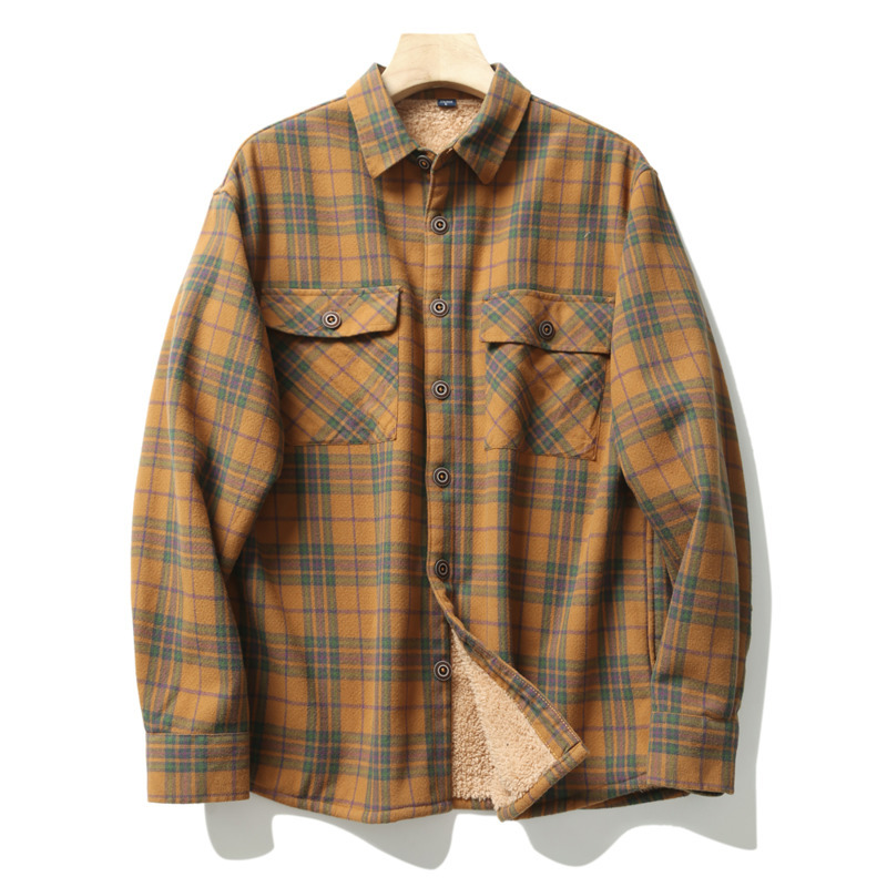 Men's Plaid Flannel Shirts Jac - Flannel Shirt Lined ulasan dan harga