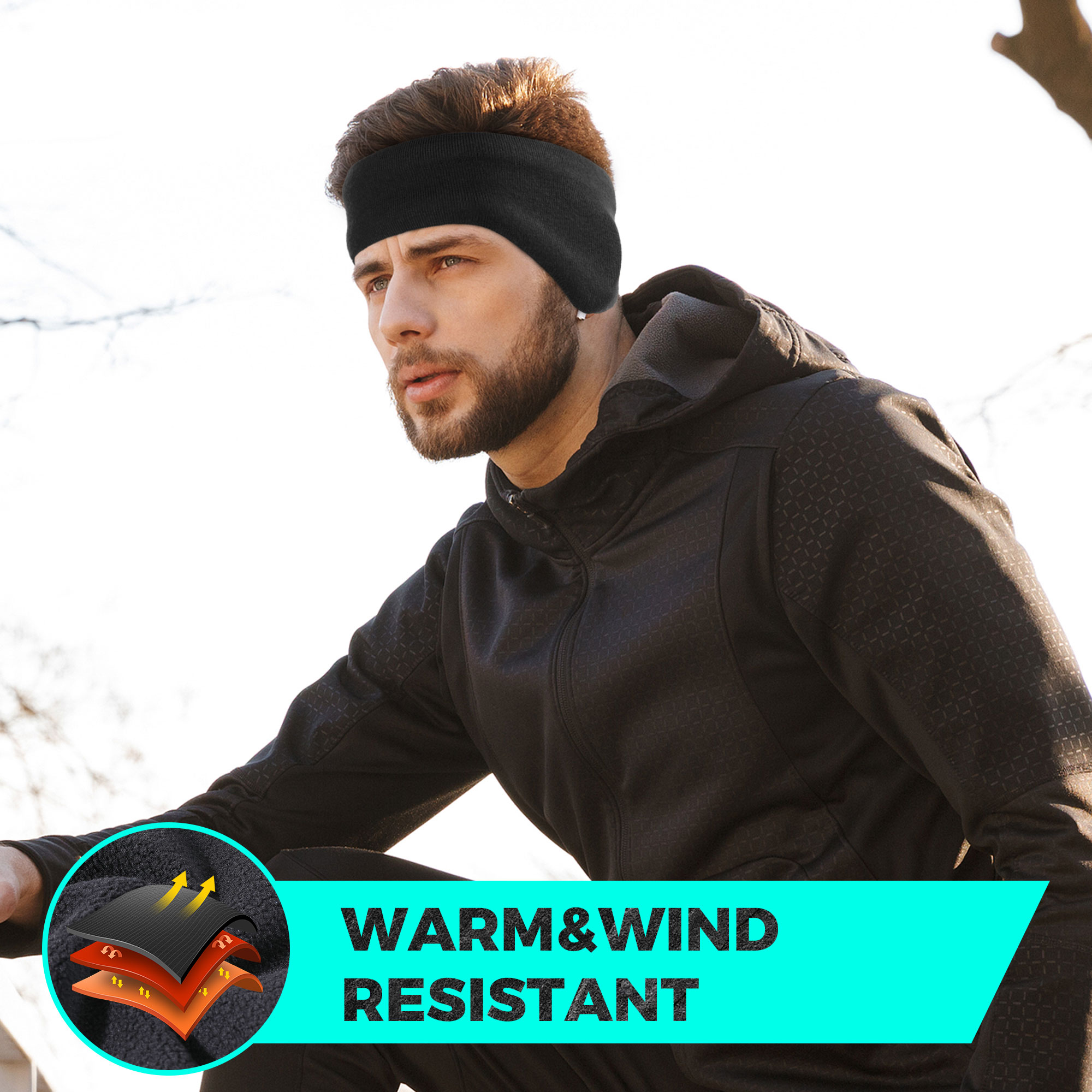 Winter Fleece Bandana Double-l - Winter Headband Fleece ulasan dan harga