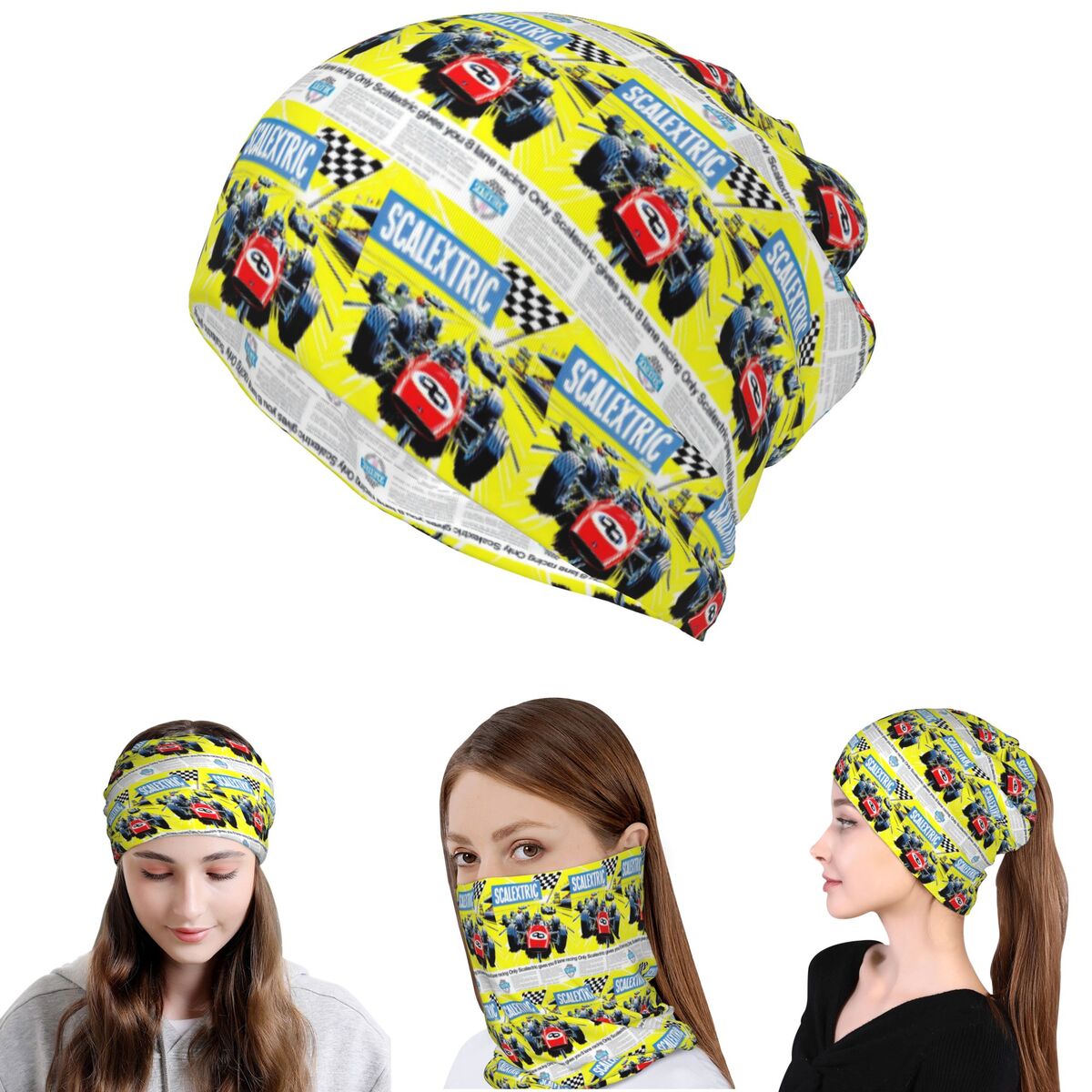 Scalextric Vintage Stuff Banda - Knit Beanie Hat Warm ulasan dan harga