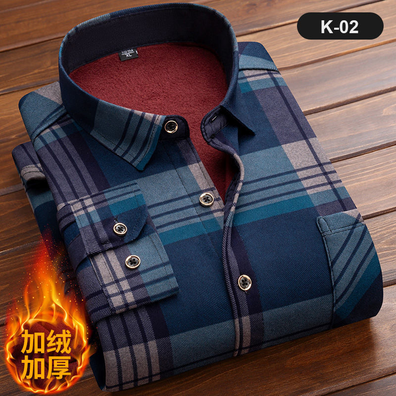 Men's Long Sleeve Plaid Shirt, - Flannel Shirt Lined ulasan dan harga