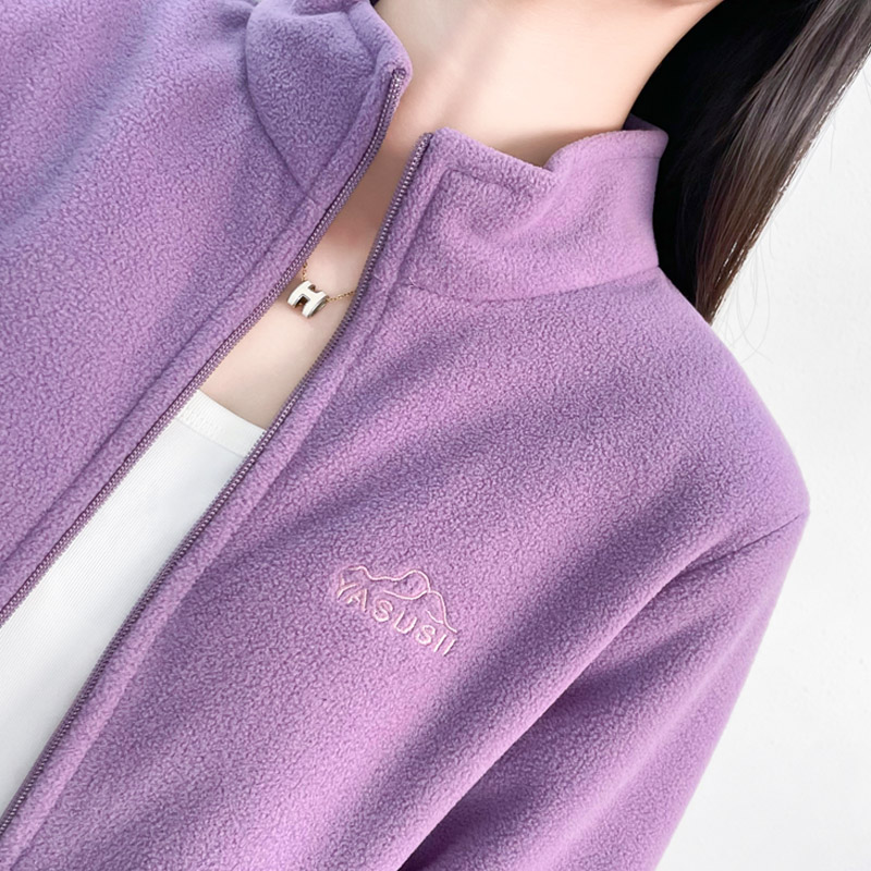 Fleece Sweatshirt No Hat Women - Sherpa Hoodie Fleece ulasan dan harga