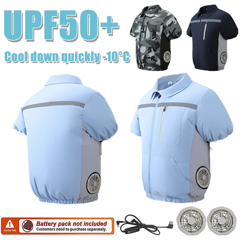 Summer Cooling Short Sleeve Ai - Down Jacket Packable ulasan dan harga