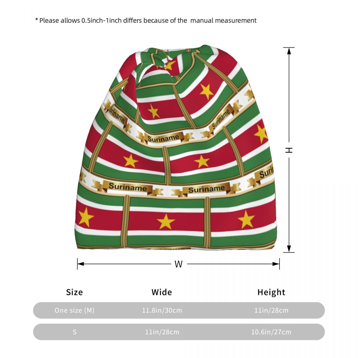 Suriname Flag Products (N) Ban - Knit Beanie Hat Warm ulasan dan harga
