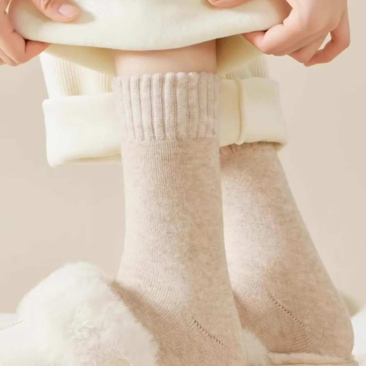 1 Pair Winter Warm Thermal Soc - Thermal Sock Wool ulasan dan harga
