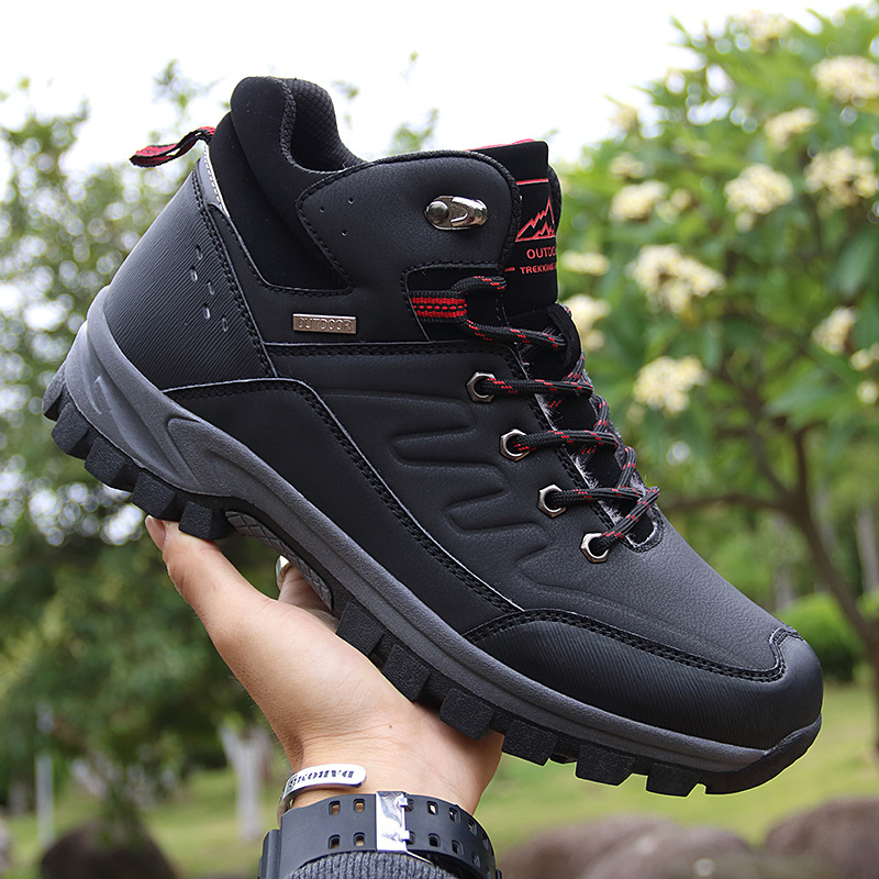 Men Boots Fur Warm Snow Boots  - Waterproof Winter Boot ulasan dan harga