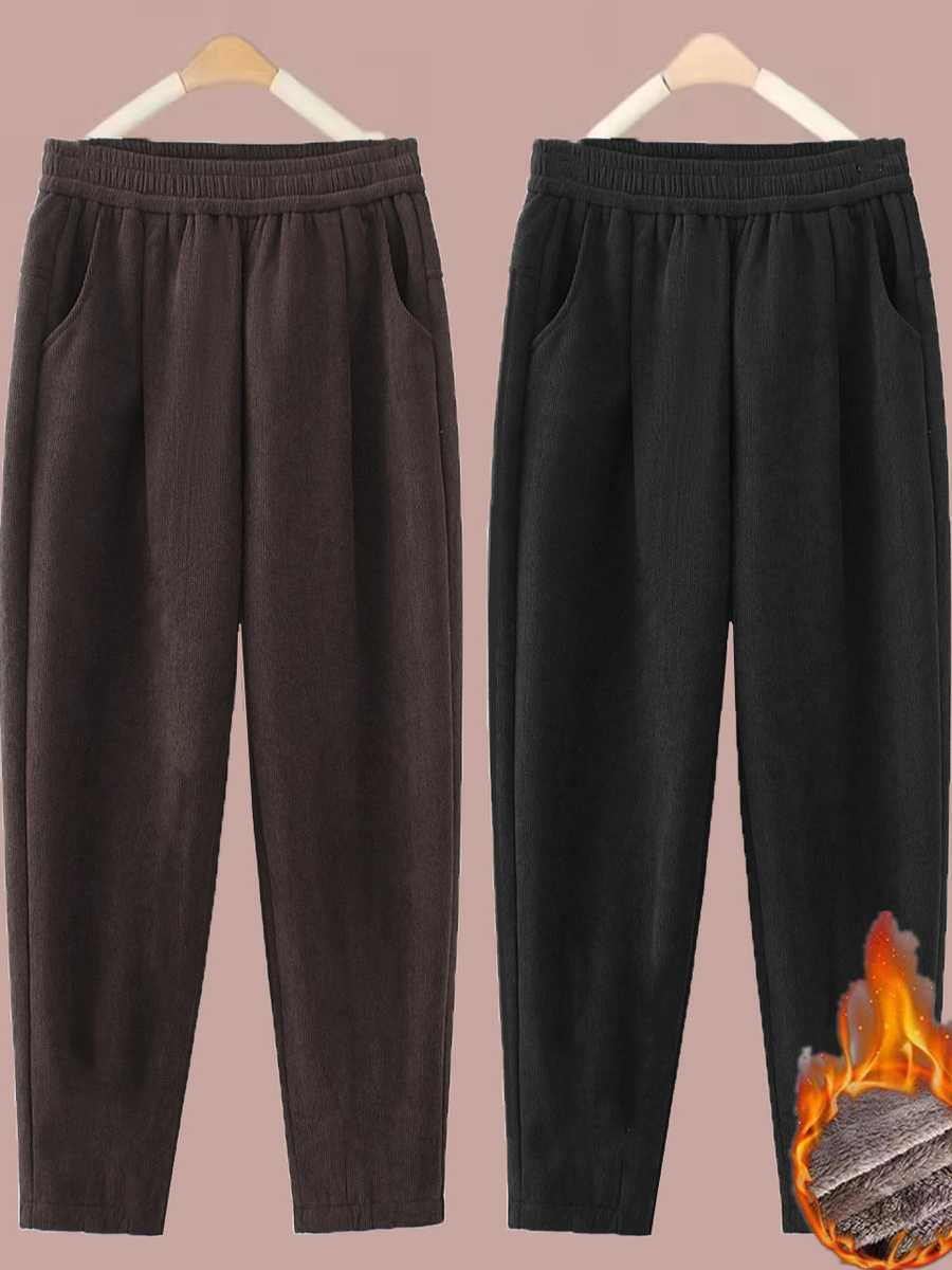 Thickened Straight Leg Pants W - Corduroy Pant Warm ulasan dan harga