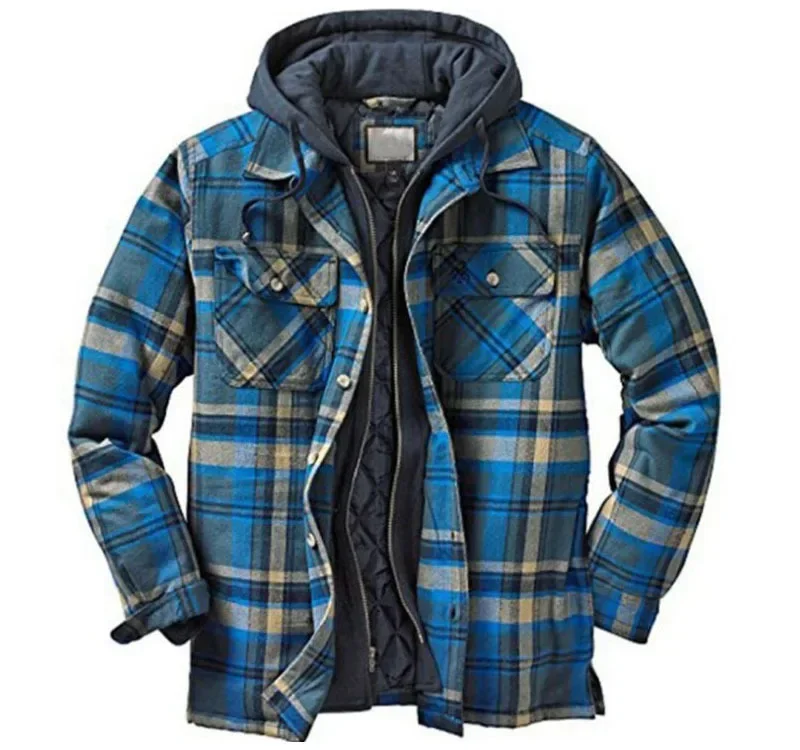 Mens Fleece Lined Flannel Plai - Flannel Shirt Lined ulasan dan harga