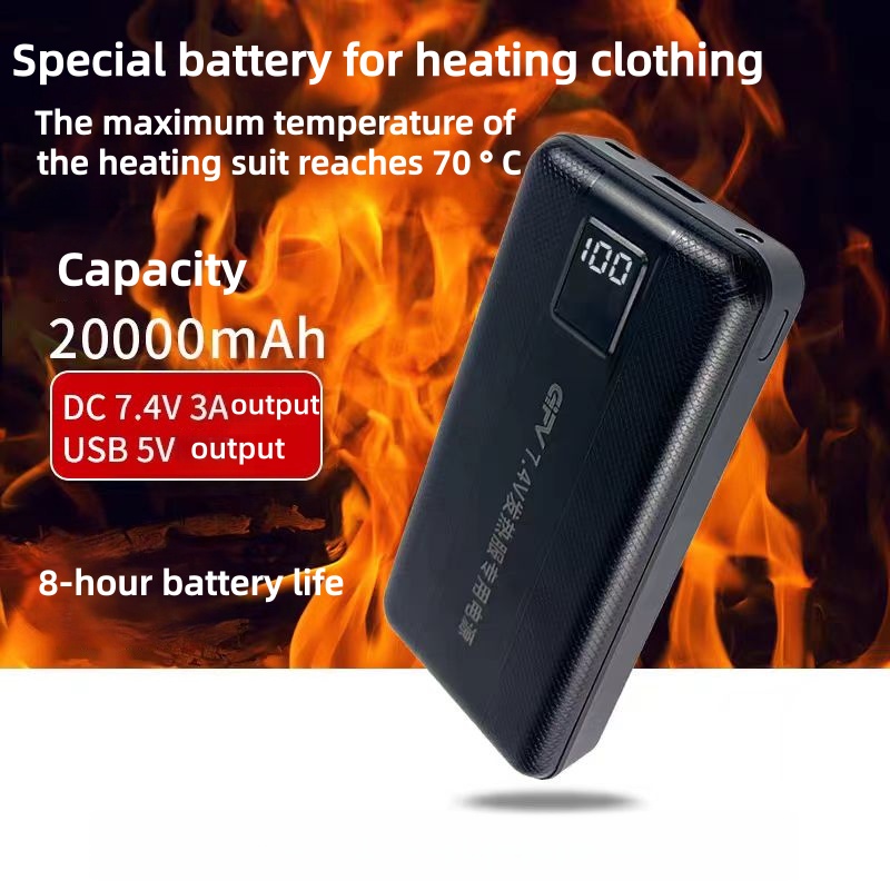 New Large Capacity 7.4V/3A/160 - Heated Vest Battery ulasan dan harga