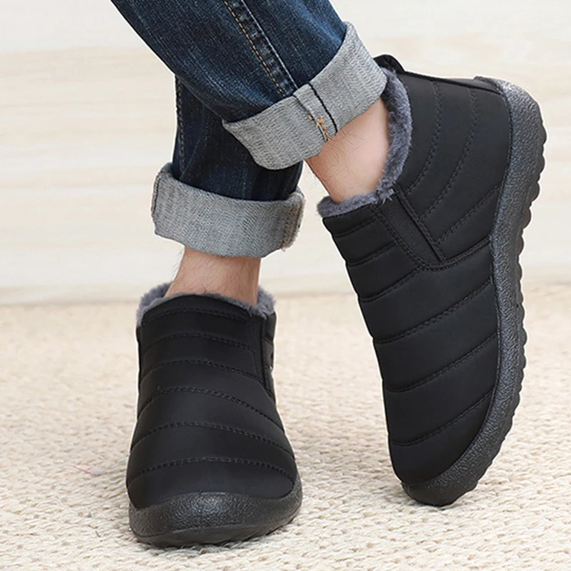 Fashion Men's Snow Boots Ankle - Waterproof Winter Boot ulasan dan harga
