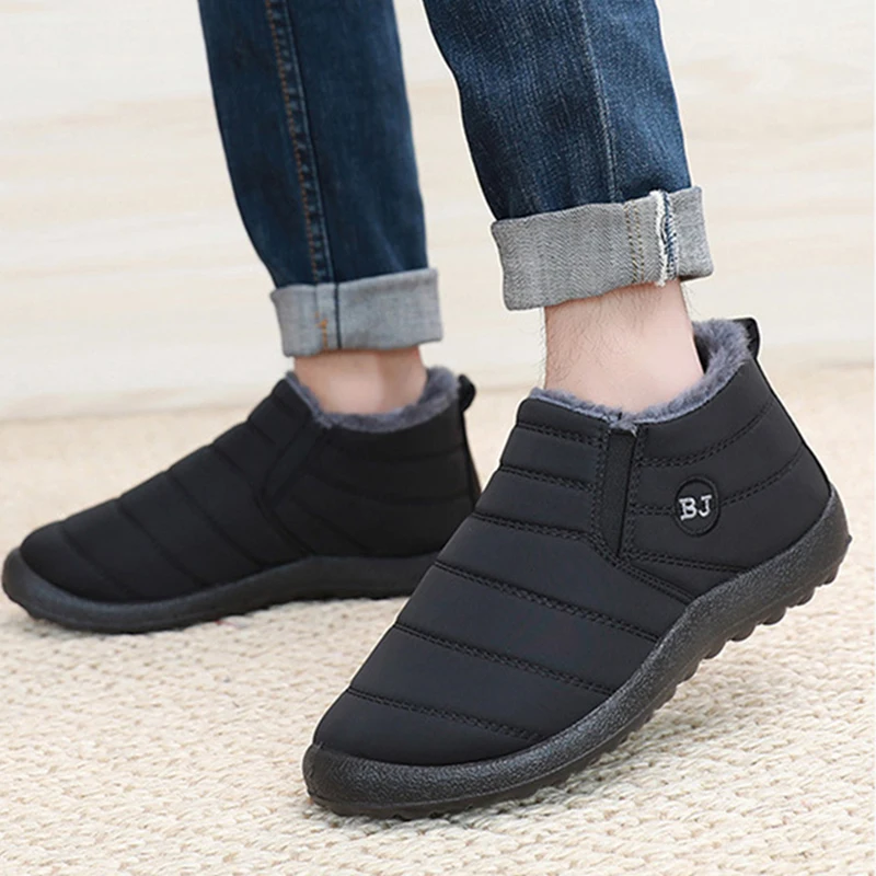 Fashion Men's Snow Boots Ankle - Waterproof Winter Boot ulasan dan harga
