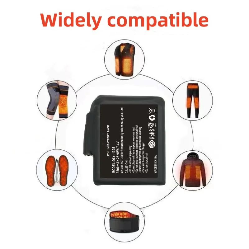 New High-quality7.4 V, 5000mAh - Heated Vest Battery ulasan dan harga
