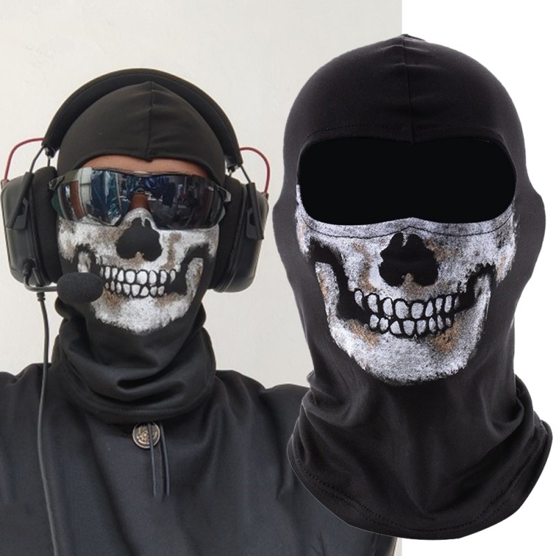 Game COD Ghost Skull Cosplay S - Balaclava Ski Mask ulasan dan harga