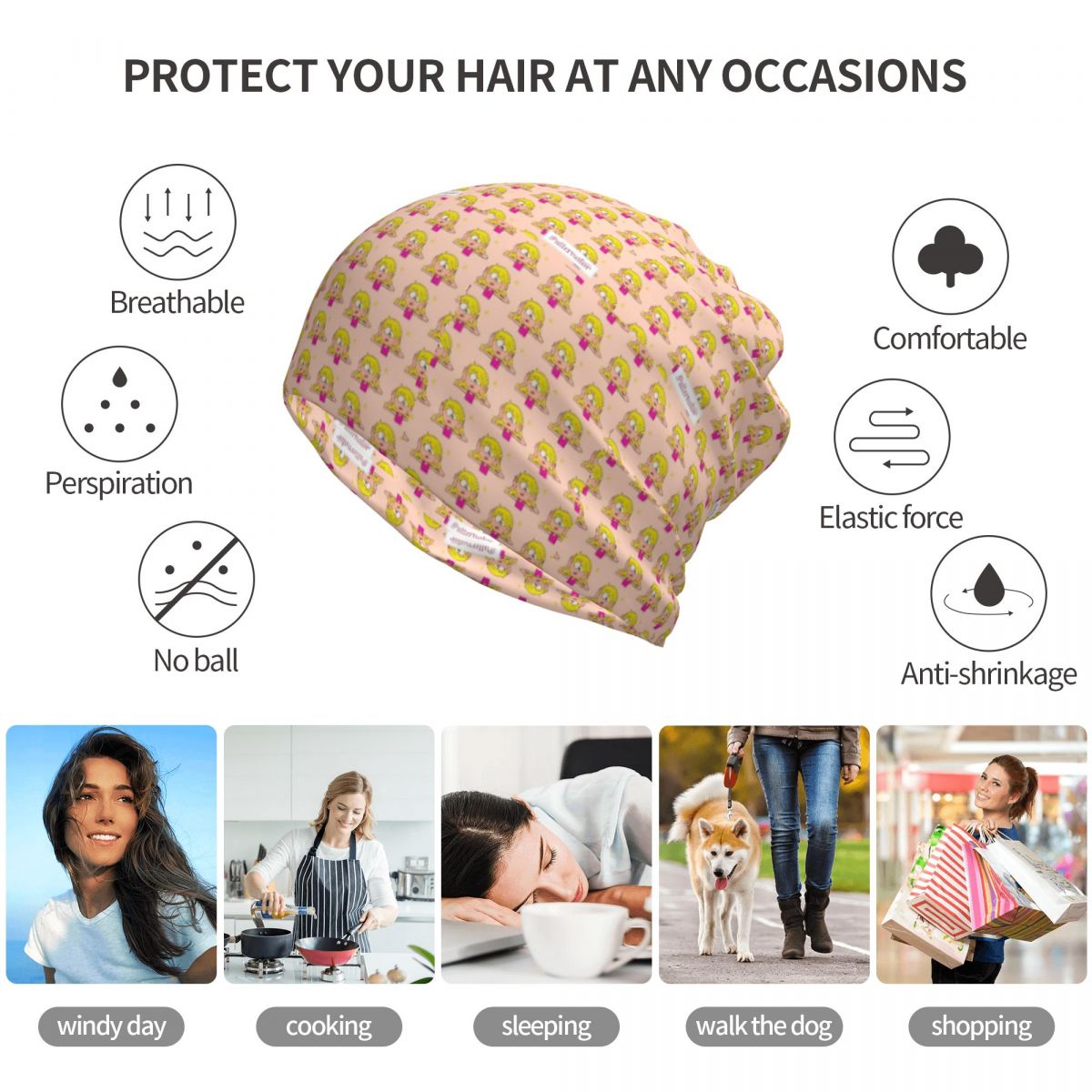 Lizzie Mcguire Cartoon Bandana - Knit Beanie Hat Warm ulasan dan harga