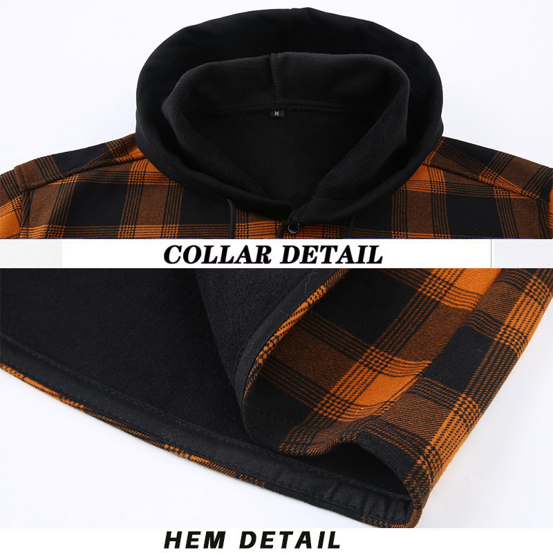 QICHE Fleece Lined Thick Flann - Flannel Shirt Lined ulasan dan harga