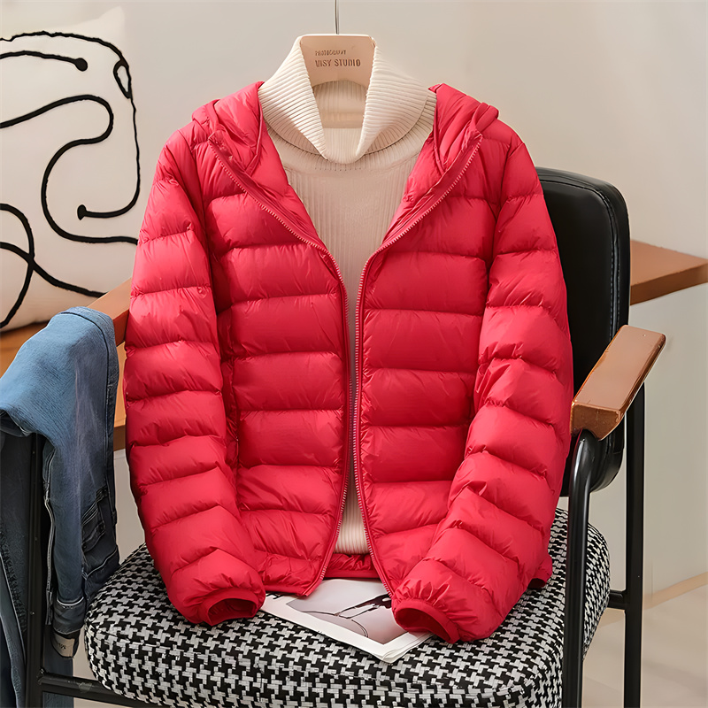 Plus Size Women Hooded Korean  - Down Jacket Packable ulasan dan harga